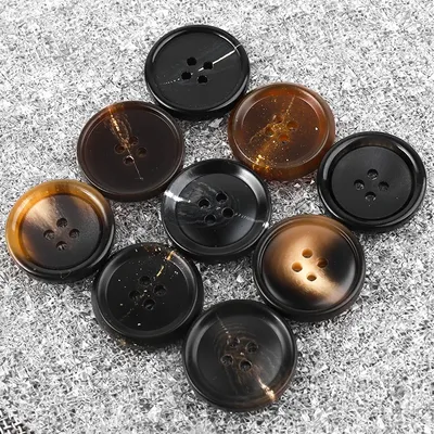 New 10pcs Resin 4 holes Buttons Sewing accessories Size Complete for clothing Decorative Plastic