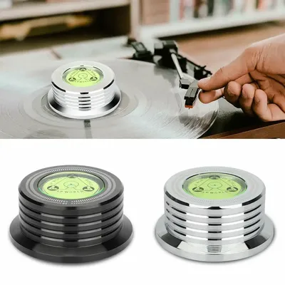 1pcs 60hz for LP Recording Stabilizer Universal Vinyl Record Turntable Aluminum Player With Level