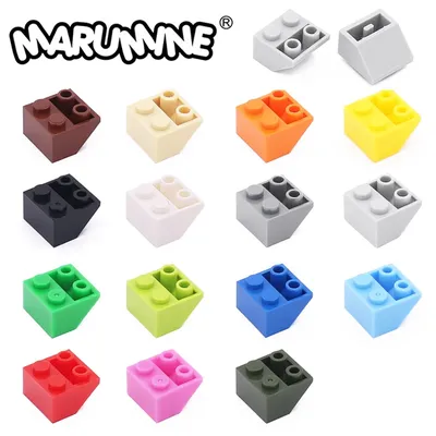 MARUMINE MOC Bricks 100PCS 2x2 45 Inverted Slope Classic Building Blocks Kit Compatible with 3660