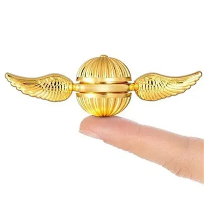 Fun Golden Snitch Cupid Fidget Spinner Antistress Hand Rotation Fidget Toys Angel Wings Hand Spinner