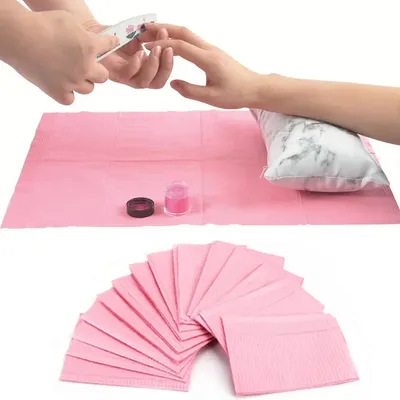 5PCs Waterproof Disposable Table Mat for Nail Art Tissue Towels Salon Table Cover - Professional