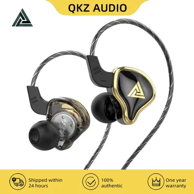 QKZ AK6 Ares EDX PRO 1DD Dynamic Earphones HIFI Music Sport Earbuds In Ear Earphones Sport Noise