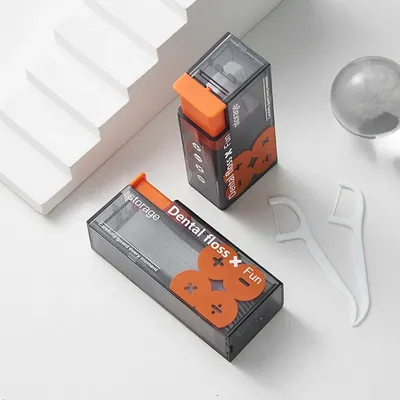 Floss Dispenser Automatic Dental Floss Storage Box Reusable Floss Toothpicks Container Portable