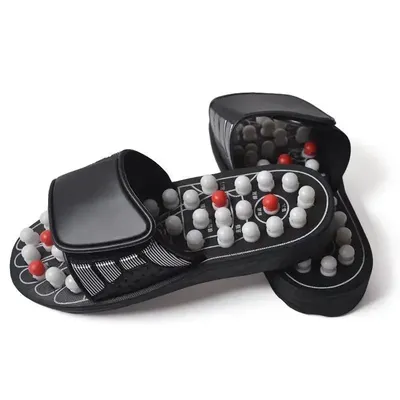 New Feet Massage Slippers Foot Reflexology Acupuncture Therapy Massager Walk Stone Shoes Acupuncture