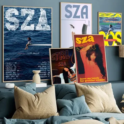 Popular Female Star Pop Singer Sza Self-adhesive