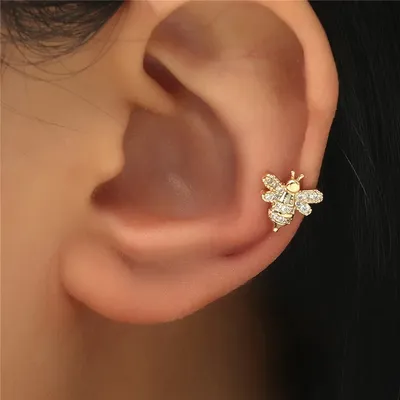 INS Exquisite Little Bee Ear Clip for Women No Earhole French Style Delicate and Niche Personality