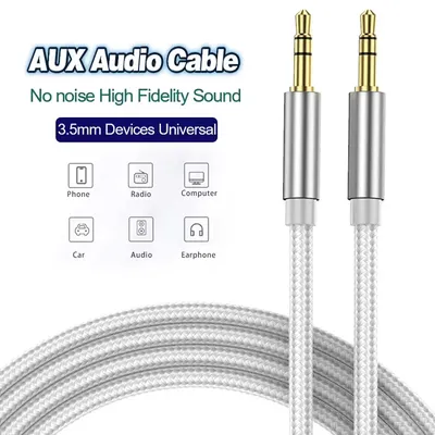 3.5mm to 3.5mm AUX Audio Cable 3.5mm Jack Speaker Cable for JBL Headphones Car Samsung Xiaomi Redmi