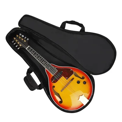 Mandolin Bag Case Oxford Cloth Waterproof Guitar Case Ethnic Style Mandolin Backpack Handbag