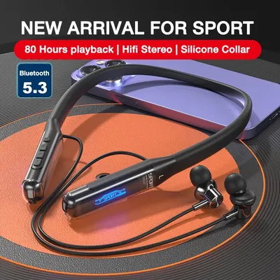 EARDECO 80 Hours Endurance Bluetooth Headphone with Microphone Wireless Headphones Bass Stereo