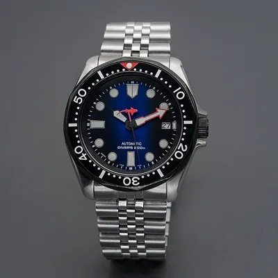 japan Dial SKX007 Watch for Men NH35 NH36 Automatic Movement Sapphire Glass 20ATM Waterproof Sealed Waterproof Back Cover