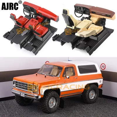 For 1/10 Rc Car Trax Trx4 Blazer Interior Pioneer 1979 Simulation Center Console Seat Modification