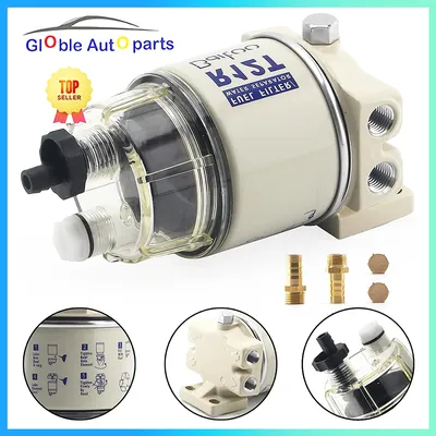 R12T Fuel Filter Water Separator Complete Kit - Marine SPIN-ON R12T Filter Replaces S3240 120AT NPT