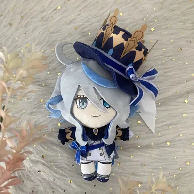 Anime Game Genshin Impact Focalors Plush Doll Toy Furina Cute Soft Stuffed Pillow Adult Children