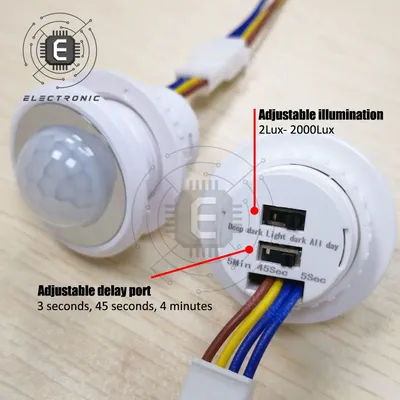 AC 85V-265V LED PIR Infrared Detector IR Infrared Motion Sensor Switch Adjustable Time Delay Switch