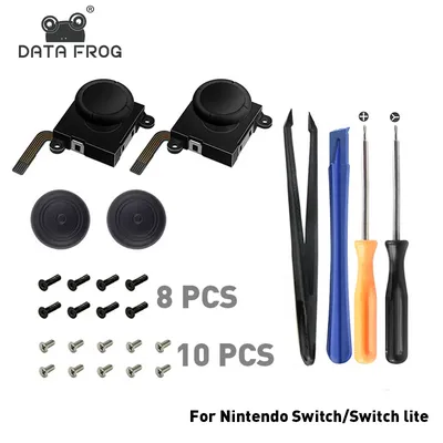 DATA FROG 3D Analog Thumb Stick Replacement Joycon Spare Kit For Nintendo Switch LITE OLED
