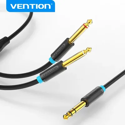 Vention 6.5mm to Double 6.5mm Audio Cable Male to Male Aux Cable for Mixer Speaker Amplifier 6.5 to