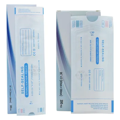 200Pcs/Pack Disposable Dental Self-Sealing Sterilization Pouch Storage Bag Big Small Size Optional