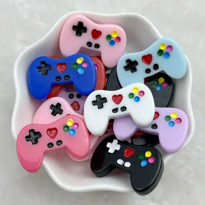 10Pcs New Cute 17*26mm Resin Mini GamePad Series Flat back Scrapbooking DIY Jewelry Craft Decoration