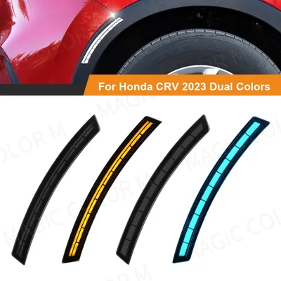 LED Side Marker For Honda CRV CR-V 2023 2024 Car Wheel Arch Eyebrow Light Front Fender Driving Turn
