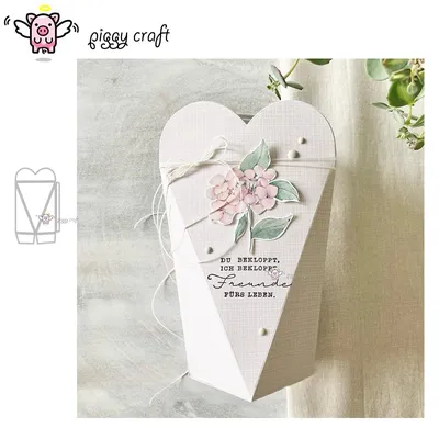 Piggy Craft metal cutting dies cut die mold Love Gift Box Decoration Scrapbook paper craft knife mould blade punch stencils dies