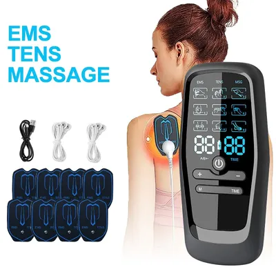 EMS Muscle Electrostimulator Tens Unit Low Frequency Pulse Body Relaxing Massage Digital Meridian
