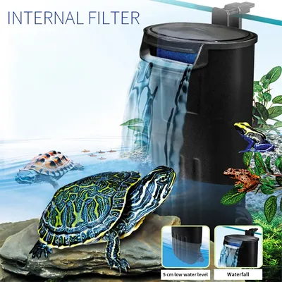 Aquarium Filter 5W Low Water Level Reptile Filter Suspended Waterfall Plastic Cleaning Water Pump