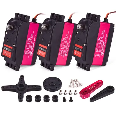 Servo RC 1/5 Servo Waterproof High Torque Servo 60Kg 80Kg 150Kg 8.4V Metal Gear Digital Servo For