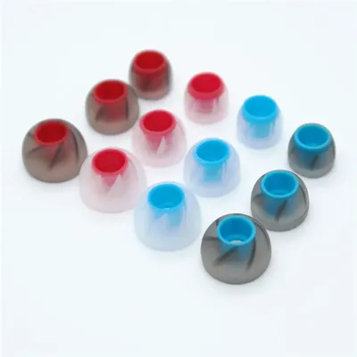 4.5mm Earphone Silicone Case In-Ear Earphone gel covers sprial Earbuds headphone eartips Earplug Ear