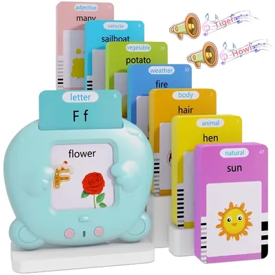 Learning Machine for Kid Talking Flash Cards Kindergarten Kids Language Electronic Audio Book Learn