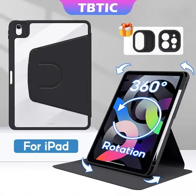 TBTIC 360° Rotation Case For iPad Air 4 5 10th 10.9 Pro 11 9th 8th 7th Gen 10.2In Mini 6 Cover