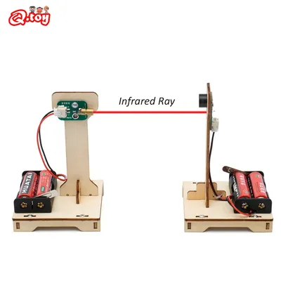 DIY Infrared Alarm Science Toys Technology Physical Experimental Tool Kit Electric Educational Teaching Aids for School Kids