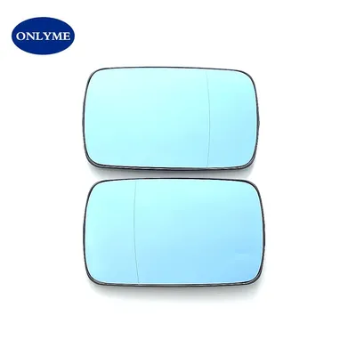 Car blue wide angle heated mirror glass for BMW 3 E36 (1990-1998) / 5 E34 ( 1988-1995) / 5 E39 (1996-1997) / E46 (1998-2005)