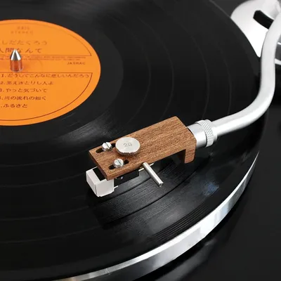 Cherry Wood Turntable Headshell Mount Universal for LP Phono Cartridge Replacement Phonograph for Head Holder Stylus Lead