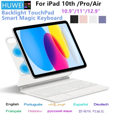 Magic Keyboard for iPad Pro 11 12.9 Air 4 Air 5 for iPad 10th Generation Pro 12.9 6th 5th 4th 3rd