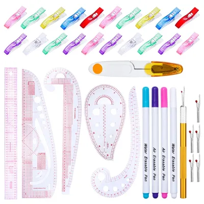 KRABALL Patchwork Ruler Plastic French Curve Sewing Measure Tailor Ruler Making Clothing Bend