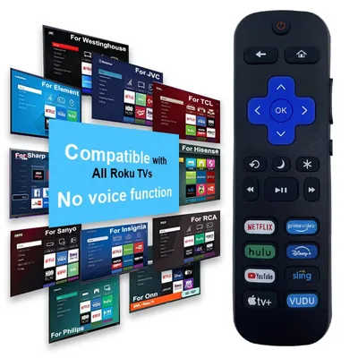 Remote Control for All Roku TVs,Compatible with for TCL /Hisense /Insignia /Element/Westinghouse