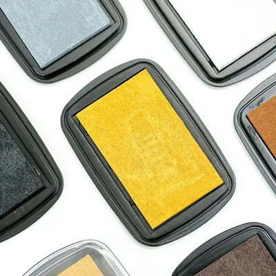 Metallic Stamp Pad DIY Scrapbooking Metal Ink Pad Pearly Lustre Rubber Stamps Pad Seal Gold Silver