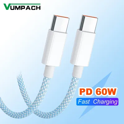 Vumpach usb c type c cable Fast Charging Data Cord C to C Cable For Iphone 15 Pro Samsung xiaomi
