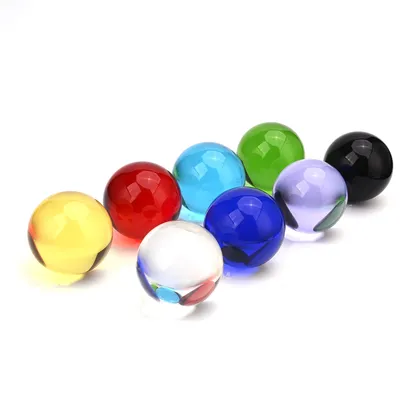 50mm Mixcolor Glass Sphere Magic FengShui Crystal Ball Crystal Paperweight
