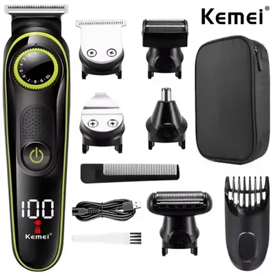 Kemei 696 Electric Hair Clipper Multifunctional Trimmer For Men Electric Shaver For Men's Razor Nose