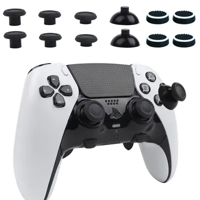 8pcs Enhanced Durable Removable Thumbsticks Analog Stick Joystick Caps Covers Swap Grips for PS5 PS4