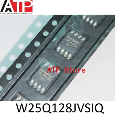 10-100PCS W25Q128JVSIQ WINBOND 25Q128JVSQ W25Q128JVSQ W25Q128 SOP-8 Flash Chip Memory IC 8-SOIC