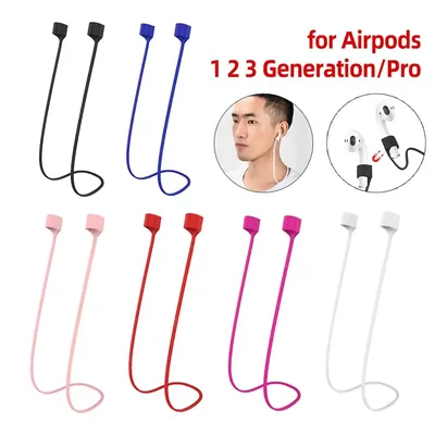 Headphone Anti-Lost Rope Silicone Lanyard Magnetic Anti-Drop Tear-Resistant Anti-Fingerprint for