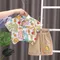 Children Clothing 2023 New Fashionable Boys Clothes Set Summer Kids Sports Style Short Sleeve Shirt