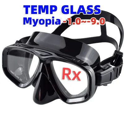 Diving Mask Optical Nearsighted Myopia Diving Glass Scuba Swimming Googles Tempered Glasses