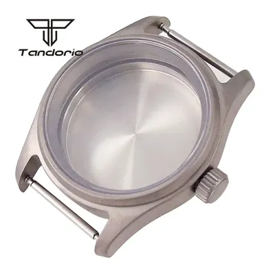 36mm Titanium Pilot 20Bar Dive Watch Case Light Weight Sapphire Crystal Screw Crown Fit NH34 NH35