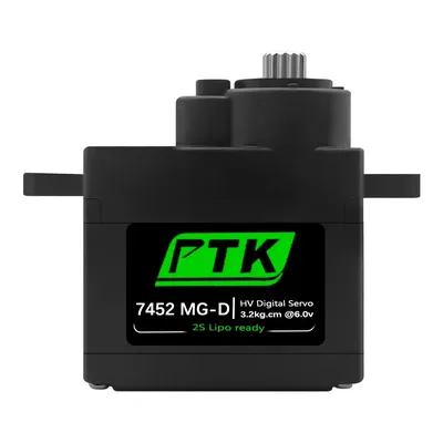 PTK 7452 MG-D 9g Digital Servo Metal Gear for EPP F3P Glider RC Model Car Helicopter Airplane Hitec
