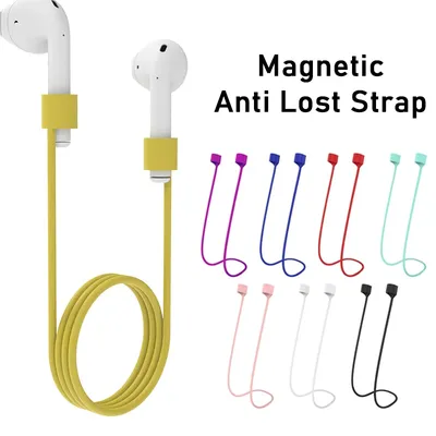 70cm Silicone Strap Magnetic Anti-Lost Rope Bluetooth TWS Earphone Anti Lost Strap for Airpods 1/2/3