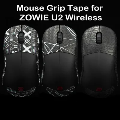 BTL Mouse Grip Tape For ZOWIE U2 Wireless Sticker Lizard Skin Suck Sweat Non Slip Pre Cut Grips