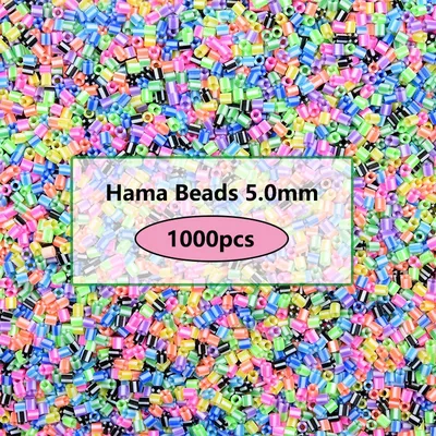 New Colors 1000pcs/pack 5mm Hama Beads Puzzle Education Toys Juguetes 3D Puzzles Jigsaw Puzzle